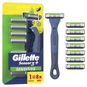 Gillette Sensor 3 Sensitive Δώρο 8 Ανταλλακτικά Λαβή