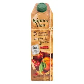 ΚΑΜΠΟΣ ΧΙΟΥ Φρέσκος Φυσικός Χυμός Μήλο Πορτοκάλι Ροδάκινο 1 lt