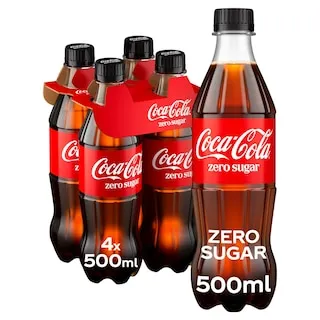 COCA COLA zero φιάλη 4X500ml