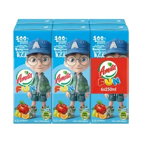 Amita Fun Μπλε 6x250ml.