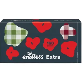 Χαρτοπετσέτες Endless Extra Καρό 160g