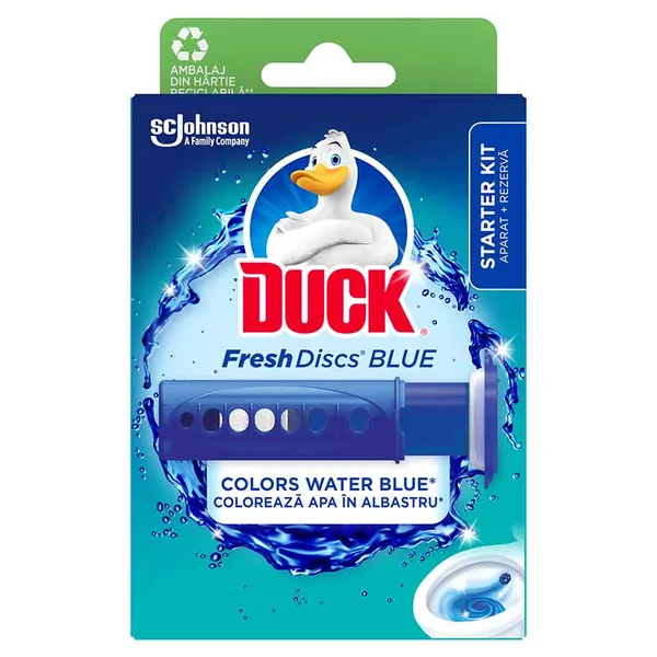 Duck Fresh Discs Gel Καθαρισμού Τουαλέτας Water Blue 36ml.