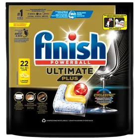 κάψουλες πλυντηρίου πιάτων ultimate plus all in 1 λεμόνι 25 τεμάχια