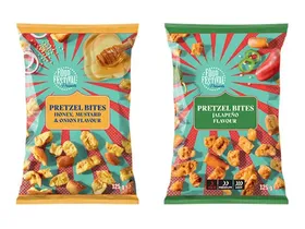 Pretzel Bites (Μέλι - μουστάρδα, Πιπεριές χαλαπένιο)