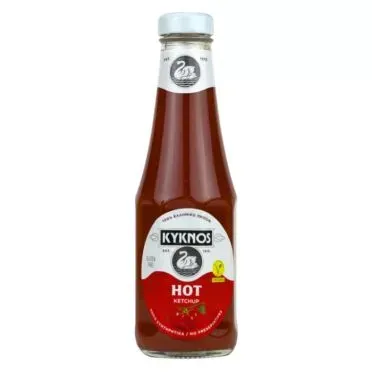 KYKNOS ΚΕΤΣΑΠ ΗΟΤ ΣΕ ΓΥΑΛΙΝΗ ΦΙΑΛΗ 330g/292ml