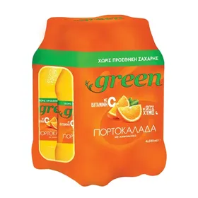 Green Πορτοκαλάδα, Λεμονάδα 330ml (4τεμ.)