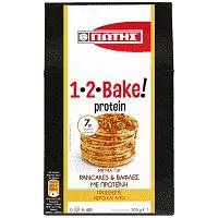Μίγμα με Πρωτεΐνη για Pancakes και Βάφλες 1-2-Bake Protein, Γιώτης 300g