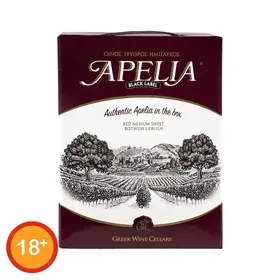 Apelia Κρασί Ερυθρό Ημίγλυκο 3lt.