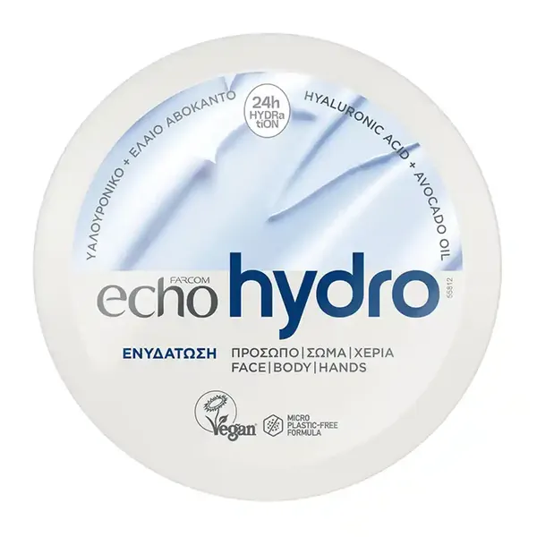 Farcom Echo Hydro Kρέμα Προσώπου Σώματος Χεριών 200ml.