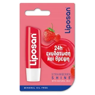 LIPOSAN Ενυδατικό Χειλιών Fruity Shine Φράουλα 4.8g
