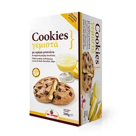 MrGrand Cookies Γεμιστά Με Κρέμα Μπανάνα 200γρ.