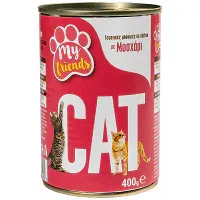 My Friends Κονσέρβα Γάτας Με Μοσχάρι 400gr