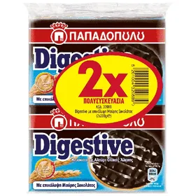 Παπαδοπούλου Digestive Μπισκότα Μαύρη...