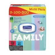 SEPTONA Family Μωρομάντιλα Dermasoft Χαμομήλι 3x100τεμ