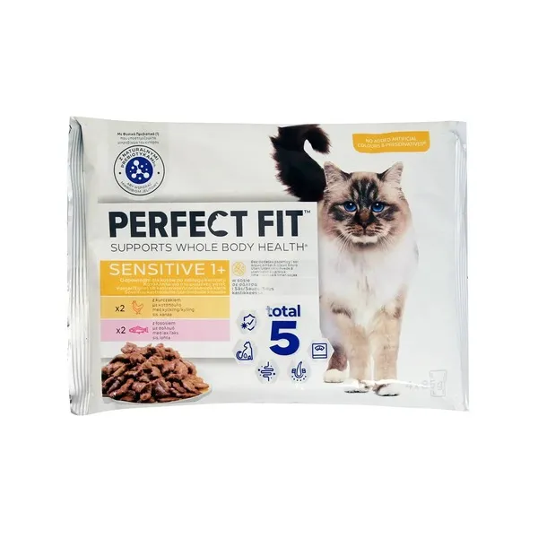 PERFECT FIT sensitive τροφή για στειρωμένες γάτες mix 85g (4τεμ.)