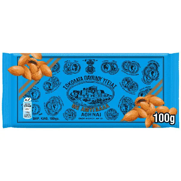 σοκολάτα υγείας αμυγδάλου 100g