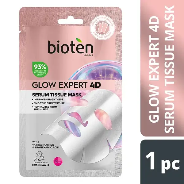 BIOTEN Μάσκα Προσώπου Glow Expert 4D 1τεμ