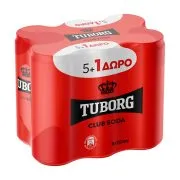 Tuborg Σόδα 330ml. 5+1Δώρο