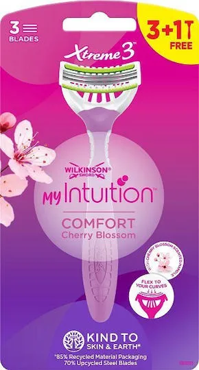 WILKINSON Xtreme 3 my intuition comfort ξυραφάκια μιας χρήσης 4 τεμαχίων