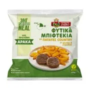 Φυτικά Μπιφτέκια ΜΠΑΡΜΠΑ ΣΤΑΘΗΣ 360° Meal με Πατάτες Country Vegan 420g
