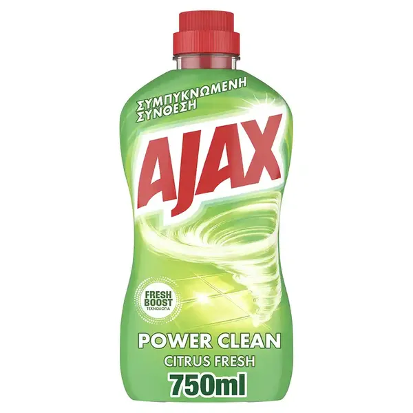 Ajax Power Clean Υγρό Καθαρισμού Citrus Fresh 750ml.