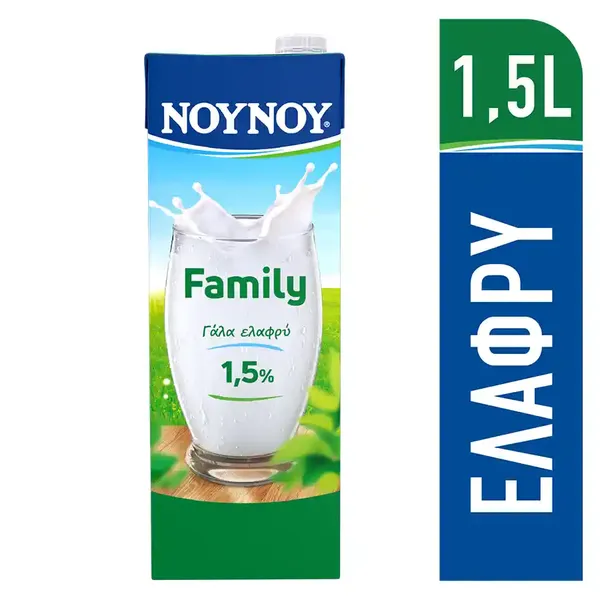 ΝΟΥΝΟΥ Γάλα Family 1,5% Λιπαρά 1,5lt