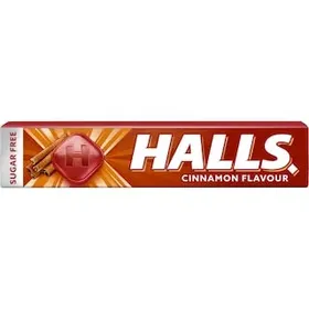 Halls Κανέλα Καραμέλες Μασούρι Χωρίς Ζάχαρη 32gr