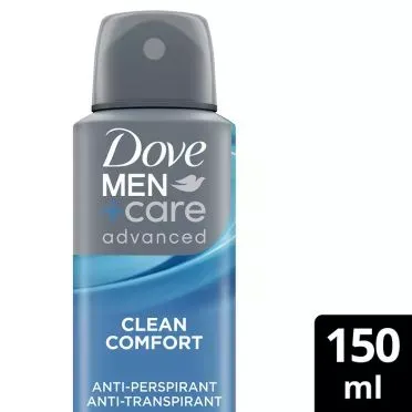DOVE MEN DEO SPRAY ADV CLEAN COMFORT 150ML