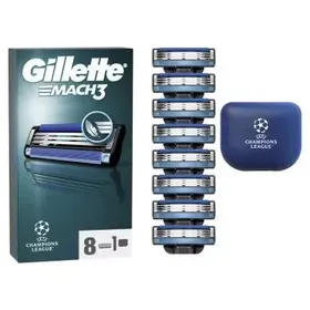 Ανταλλακτικά Ξυριστικής Μηχανής Gillette Mach3 για Άνδρες, 8 Ανταλλακτικές κεφαλές 3 λεπίδων Gillette