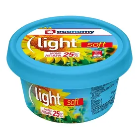 ECONOMY Μαργαρίνη Soft Light 25% 250gr