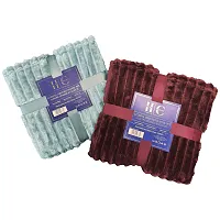 Home Comfort Premium Κουβέρτα Flannel Ριγέ 160x220cm 1 τεμ.