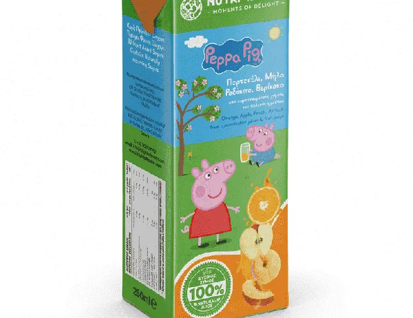 NUTRI VALLEY χυμός πορτοκάλι peppa pig 250ml