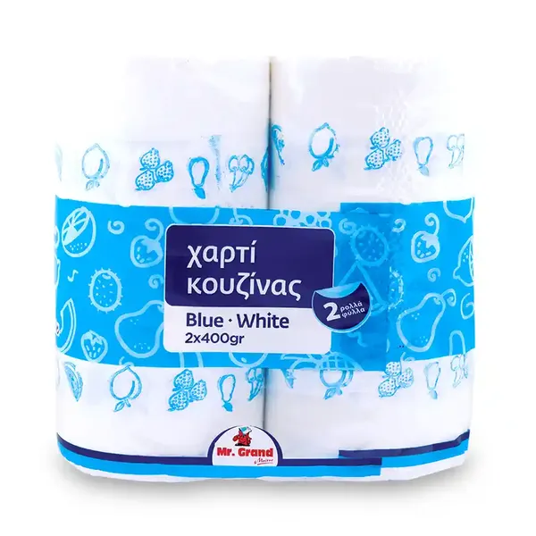 Χαρτί κουζίνας MR. GRAND λευκό 252γρ. 2τεμ.
