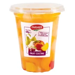 Farmer Κουπάκια Mix Φρούτων Σε Φυσικό Χυμό 400g