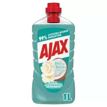 Ajax Γιορτή Λουλουδιών Γαρδένια & Καρύδα Καθαριστικό Πατώματος 1000ml