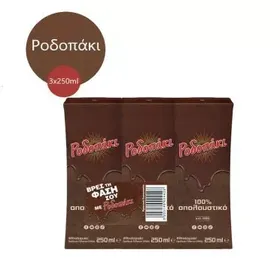 ΡΟΔΟΠΗ ΓΑΛΑ ΚΑΚΑΟ ΡΟΔΟΠΑΚΙ (3x250ml) 1,6% 3x250ml