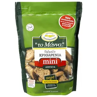 Μάννα Παξιμάδι Κριθαρένιο Μίνι 220gr