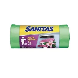 SANITAS ΑΡΩΜΑΤΙΚΕΣ ΣΑΚΟΥΛΕΣ ΑΠΟΡΡΙΜΑΤΩΝ Για Μικρά Καλαθάκια WC