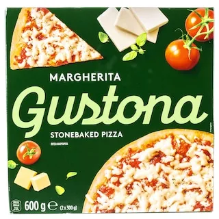 GUSTONA Πίτσα Μαργαρίτα Κατεψυγμένη 2x300g