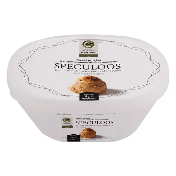 Μασούτης Από Τον Τόπο Μας Παγωτό Μπισκότο Speculoos 1kg. /2lt.