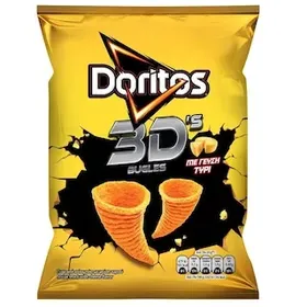 DORITOS Σνακ Καλαμποκιού 3D Bugles Τυρί 63g