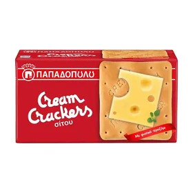 ΠΑΠΑΔΟΠΟΥΛΟΥ cream crackers • σίτου 140γρ / σίκαλης 175γρ