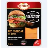 Τυρί Cheddar Αγγλίας σε φέτες President 7 φέτες 140g