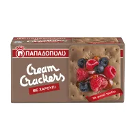 Cream Crackers με Χαρούπι Παπαδοπούλου 190 g