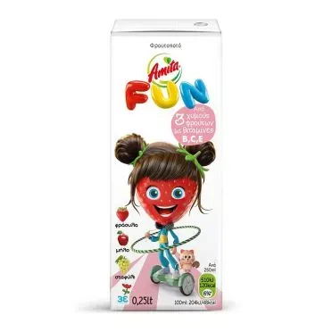 Amita φρουτοποτό παιδικό fun φραουμίτα 250ml