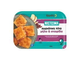 Καρδίς Νηστίσιμα Χωριάτικη πίτα με μήλο - σταφίδα