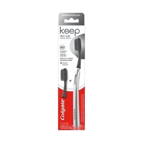 Colgate Keep Slim Soft Charcoal Οδοντόβουρτσα Starter Pack (1τεμ)