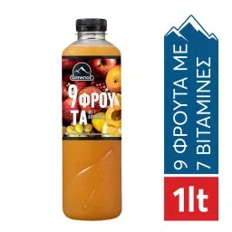Φυσικός Χυμός 9 Φρούτα και 7 Βιταμίνες 1lt