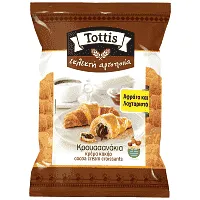 Tottis Εκλεκτή Αρτοποιΐα Κρουασανάκια Με Κακάο 300gr