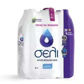 ΣΕΛΙ φυσικό μεταλλικό νερό 6x1,5L